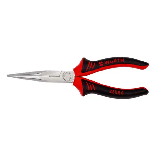 ZEBRA 160mm Needle Nose Pliers – 40° Jaw Angle, 46mm Precision Tip