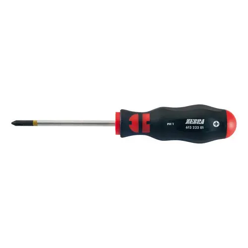 ZEBRA PH1 Phillips Screwdriver – Round-Blade Type, 80mm Compact Handle