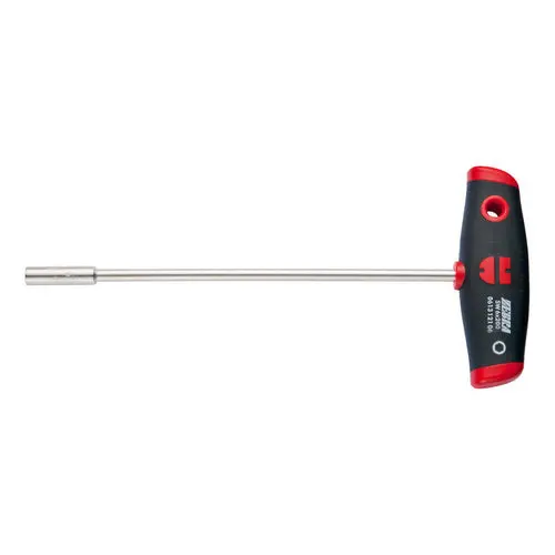 ZEBRA T-Handle Long-Reach Hex Socket Screwdriver – 10mm Socket, 300mm Blade, 104mm Handle