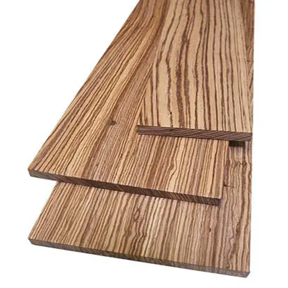 Zebrawood Lumber – 4/4 and 8/4 Thickness Options