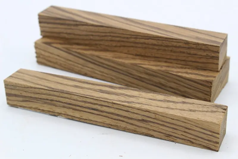 Zebrawood Pen Blanks – 10-Piece Craft Supply Bundle