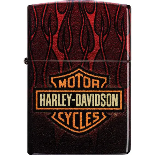 Zippo Harley-Davidson Logo Lighter – Red Flame Design