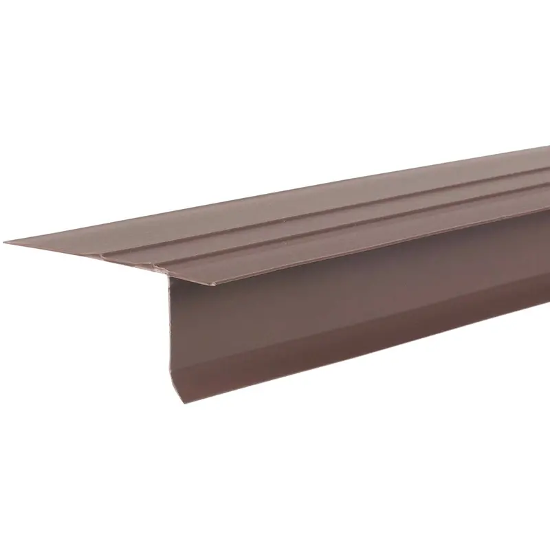 Amerimax F4-1/2 Vinyl Roof Flashing With Drip Edge – Brown Finish 1