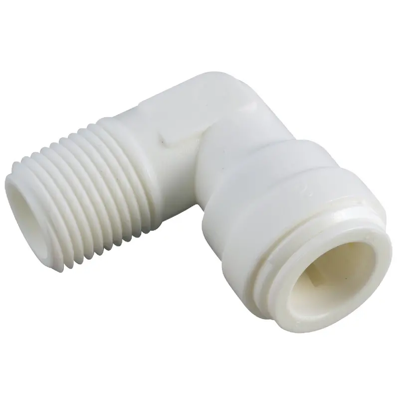 Anderson Metals 1/4-Inch Od Plastic 90-Degree Push-To-Connect Male Elbow Fitting 1
