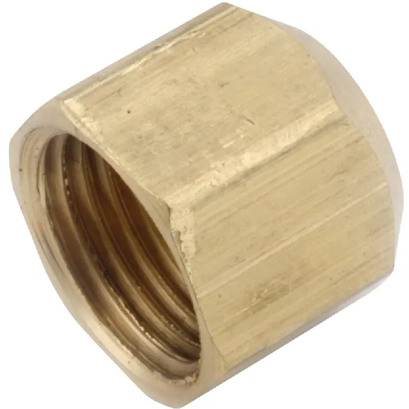 Anderson Metals Brass Flare Cap – 1/2 In Compression Fitting Accessory 1