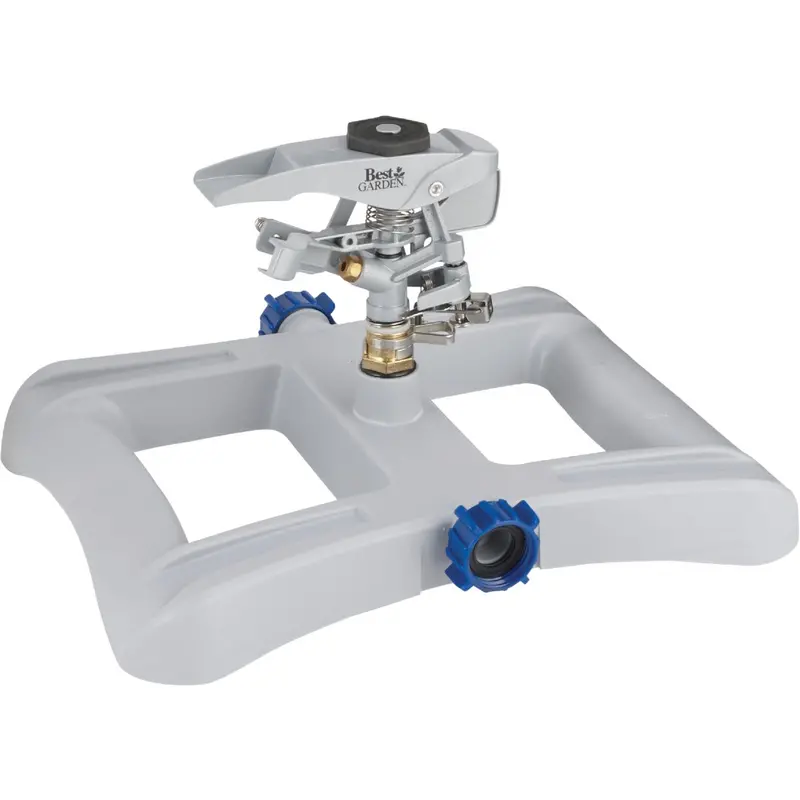 Best Garden Poly-Metal Impulse Sprinkler – 5800 Sq. Ft. Sled-Style Coverage 1