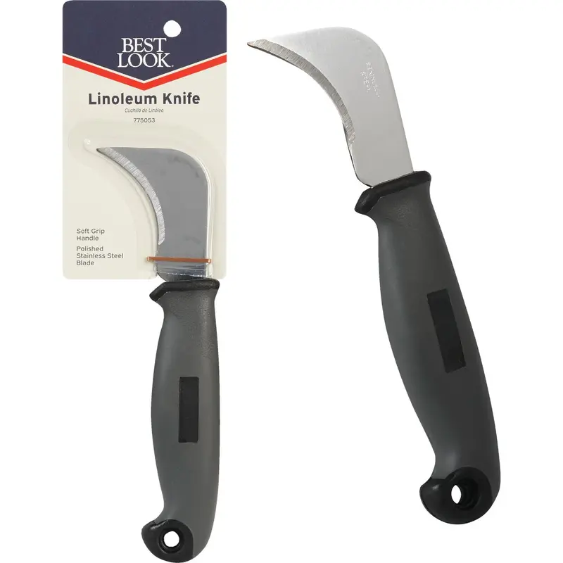Best Look Linoleum Cutting Knife – Ergonomic Handle, Replaceable Blades 1