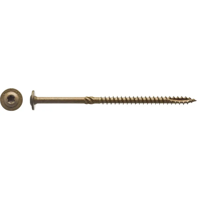 Big Timber Structural Screws – #15 X 5 In., Heavy-Duty Fasteners (350-Pack) 1