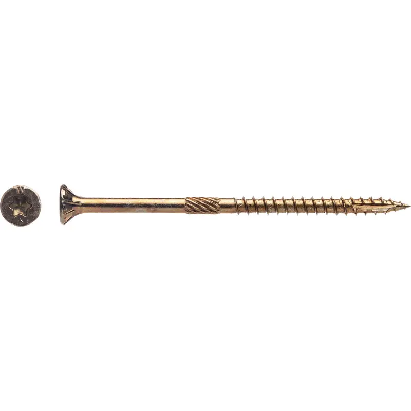 Big Timber Yellow Zinc Wood Screws – #9 X 3", 2000-Pack 1