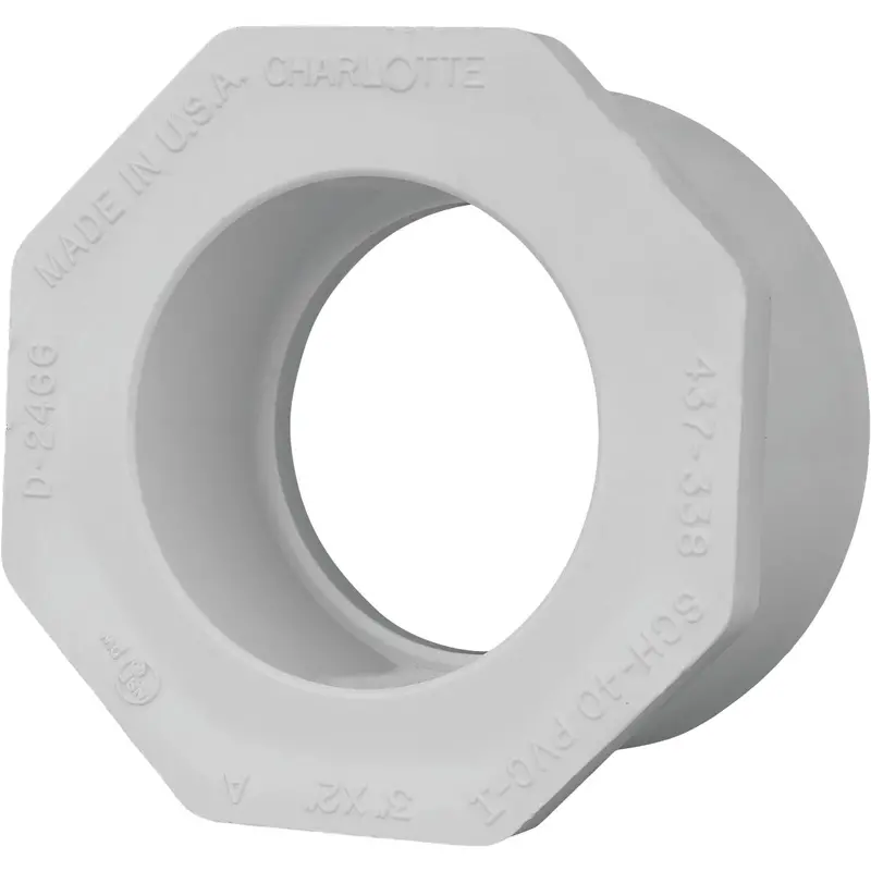 Charlotte Pipe 3" Spg X 2" Slip Pvc Bushing – Schedule 40 Plastic Fitting 1