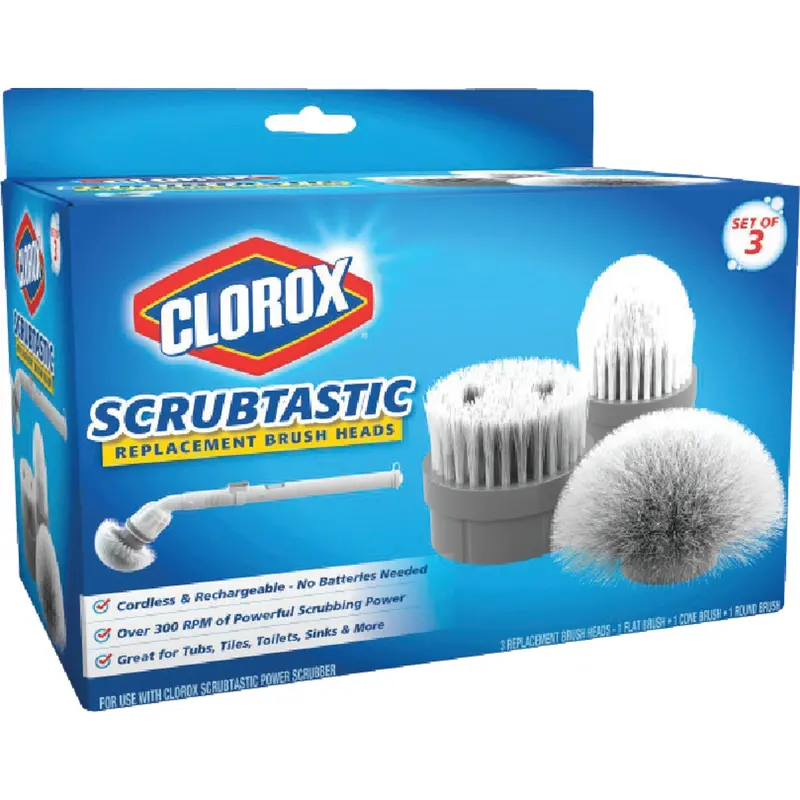 Clorox Scrubtastic Power Scrubber Replacement Heads – Refill Pack 1