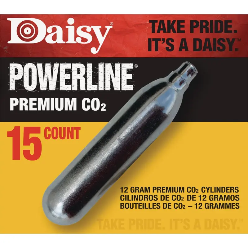 Daisy 12G Co2 Cartridges – 15-Pack For Airguns And Inflatables 1