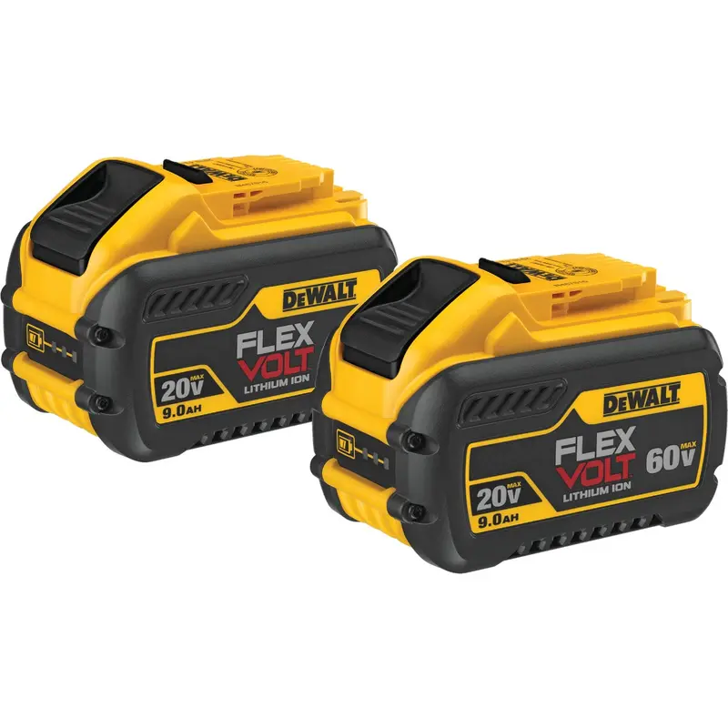 Dewalt Flexvolt Dual-Voltage Battery – 20V/60V Max, 9.0 Ah Lithium-Ion (2-Pack) 1