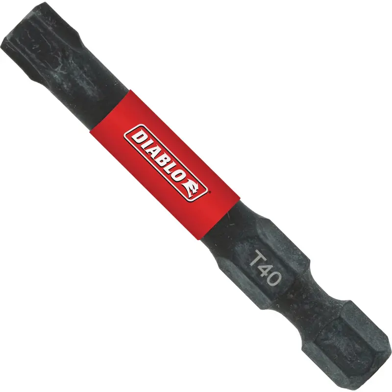 Diablo T40 Torx Power Impact Screwdriver Bit – 2-Inch Heavy-Duty Steel Bit 1