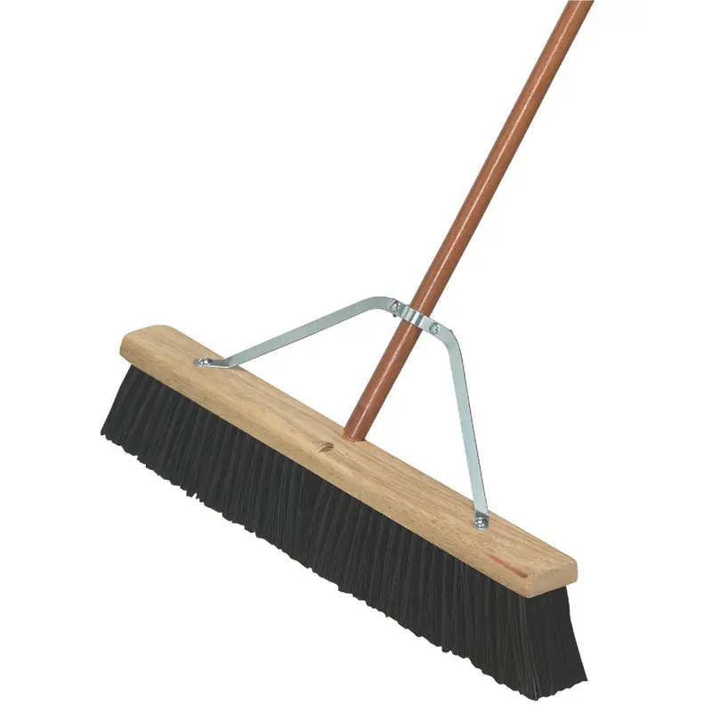 Do It Best 24" W × 60" L Garage Push Broom With Wood Handle 1