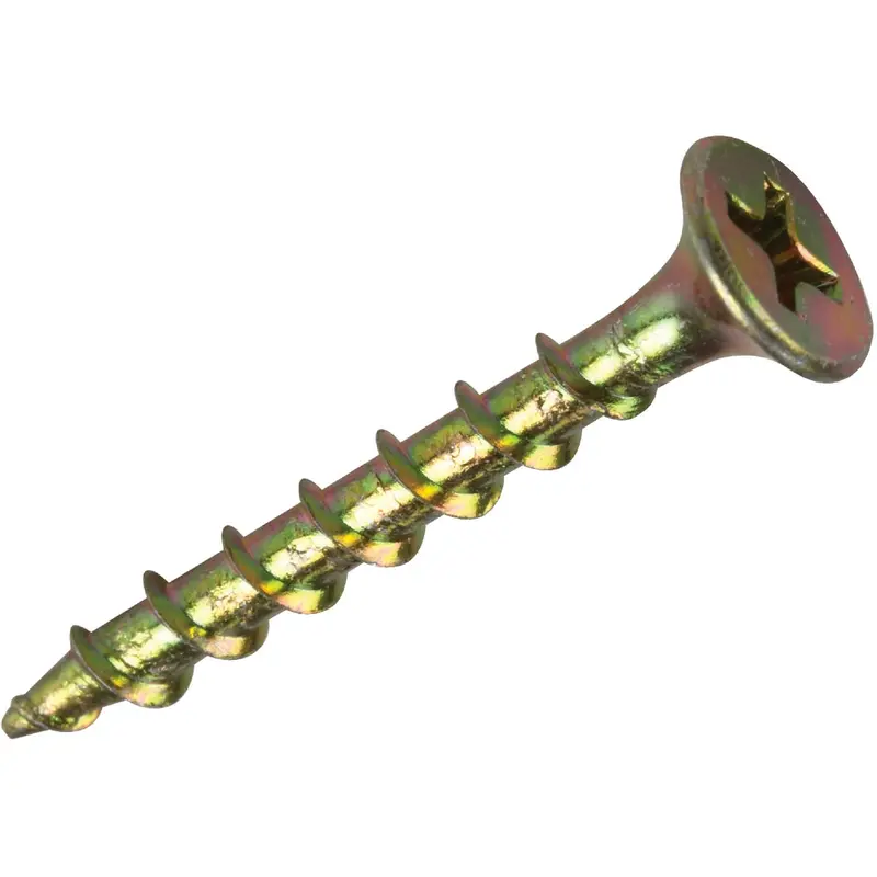 Do It Best #8 X 2-1/2" Coarse-Thread Drywall Screws – Yellow Zinc Coated, 1 Lb Box 1