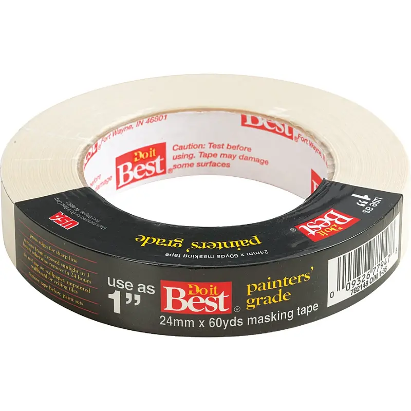 Do It Best Painters’ Masking Tape – 0.94 In. × 60 Yd, Medium Adhesion Grade 1