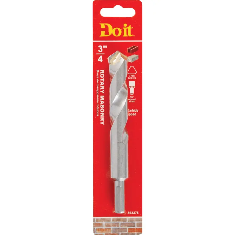 Do It Rotary Masonry Drill Bit – 3/4 In × 6 In Carbide-Tipped Concrete Bit 1