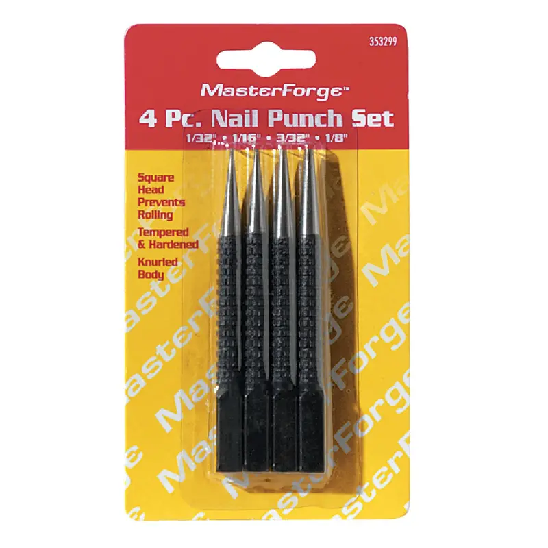 Do It Tempered Steel Nail Set – 4-Piece Professional Kit 1