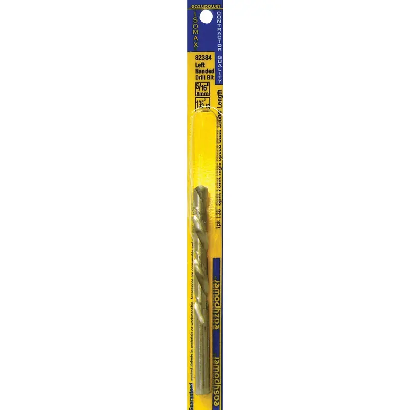 Eazypower Left-Hand Drill Bit – 5/16", High-Speed Steel, 135° Point Angle 1