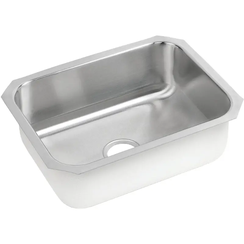 Elkay Undermount Single-Bowl Kitchen Sink – 23.5" L × 18.25" W × 8" Deep, Premium Stainless Steel 1