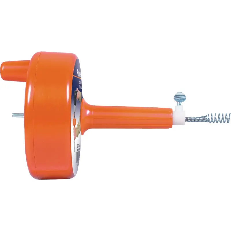 General Wire 25-Foot Plastic Drain Auger With 1/4-Inch Cable – Flexible Drill-Powered Snake 1