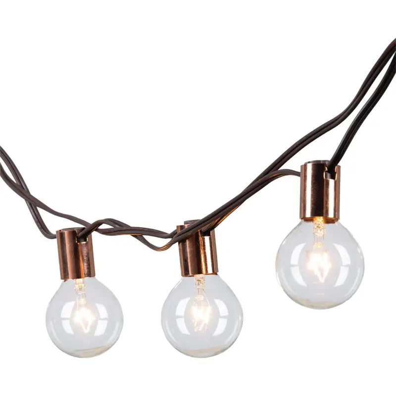 Gerson Clear G50 Patio String Lights – 10-Foot Warm White Illumination 1