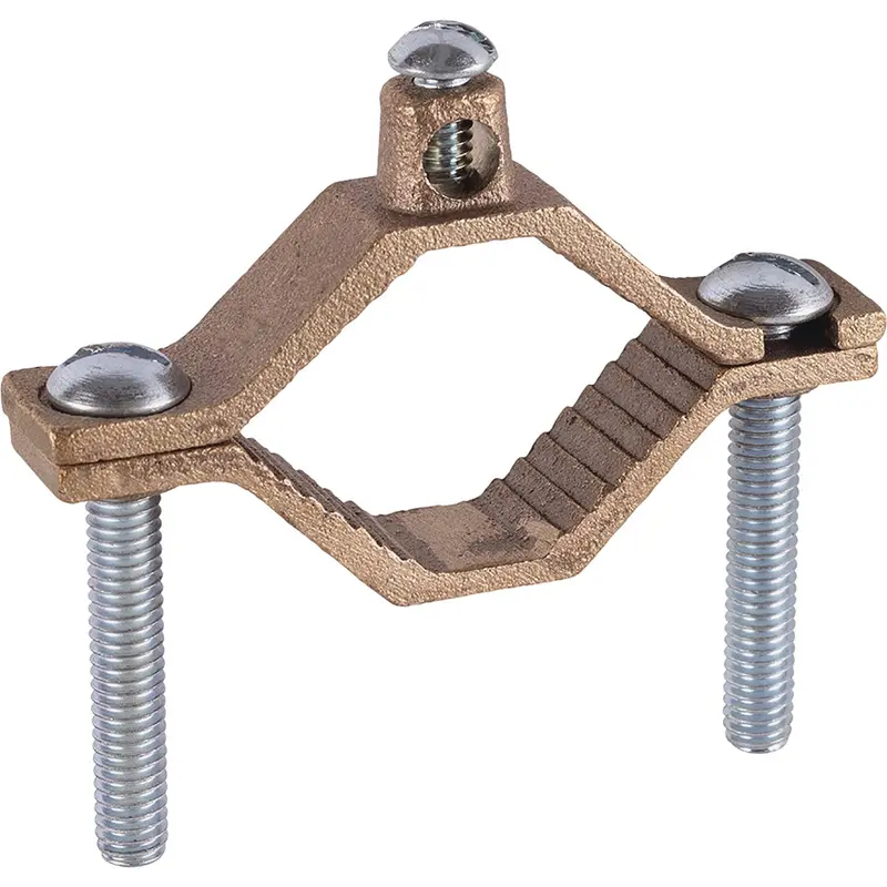 Halex Heavy-Duty Ground Clamp – Cast Brass, Adjustable From 1.25" To 2" Diameter 1