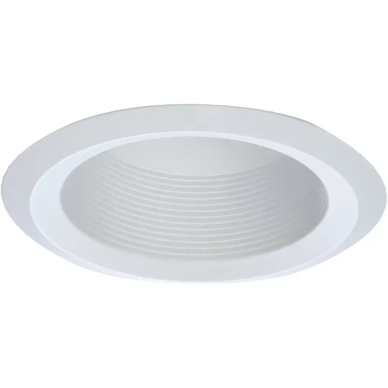Halo 6-Inch Recessed Lighting Trim – White Cone Baffle With Self-Flange 1