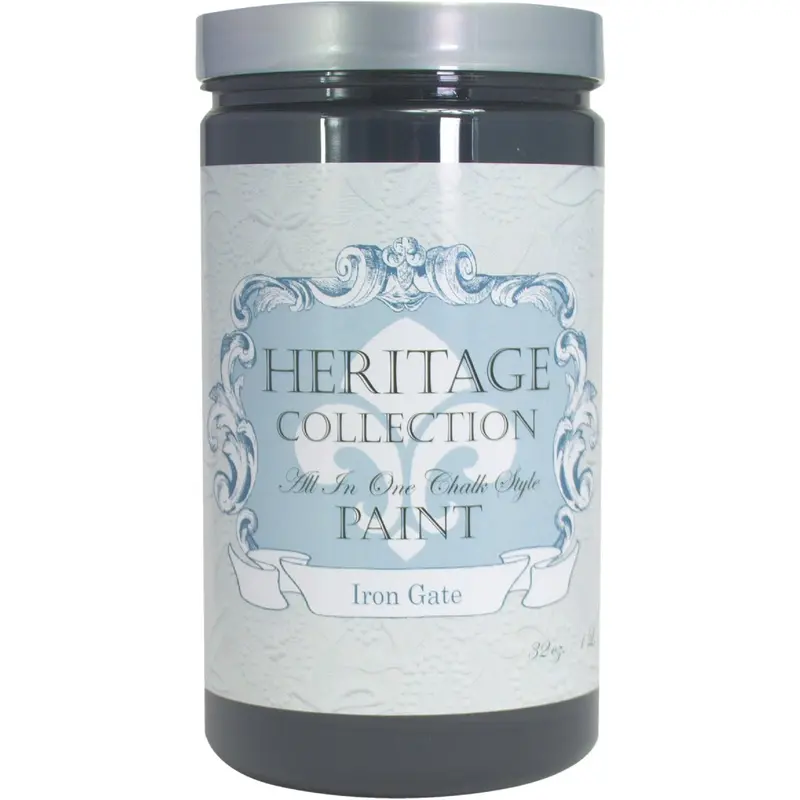 Heirloom Traditions Heritage Chalk-Style Paint In Iron Gate – 1-Quart All-In-One Formula 1