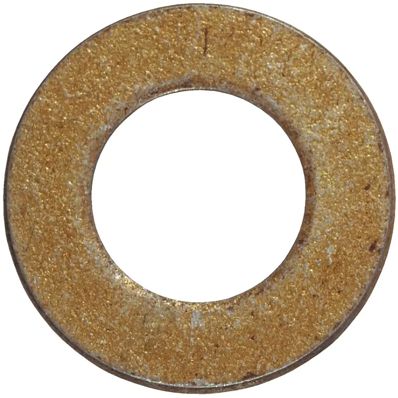 Hillman 1" Sae Hardened Flat Washers – Yellow Dichromate Finish, 10-Pack 1