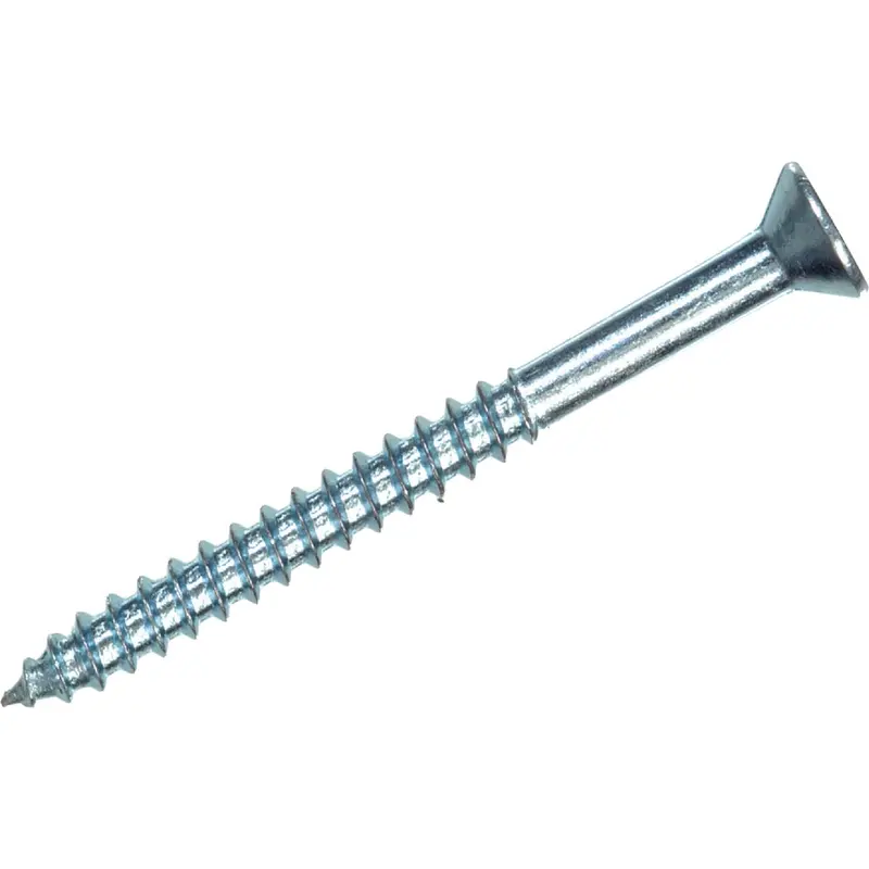 Hillman #8 X 2-Inch Phillips Flat Head Wood Screws – Zinc Chromate Coated (8-Pack) 1
