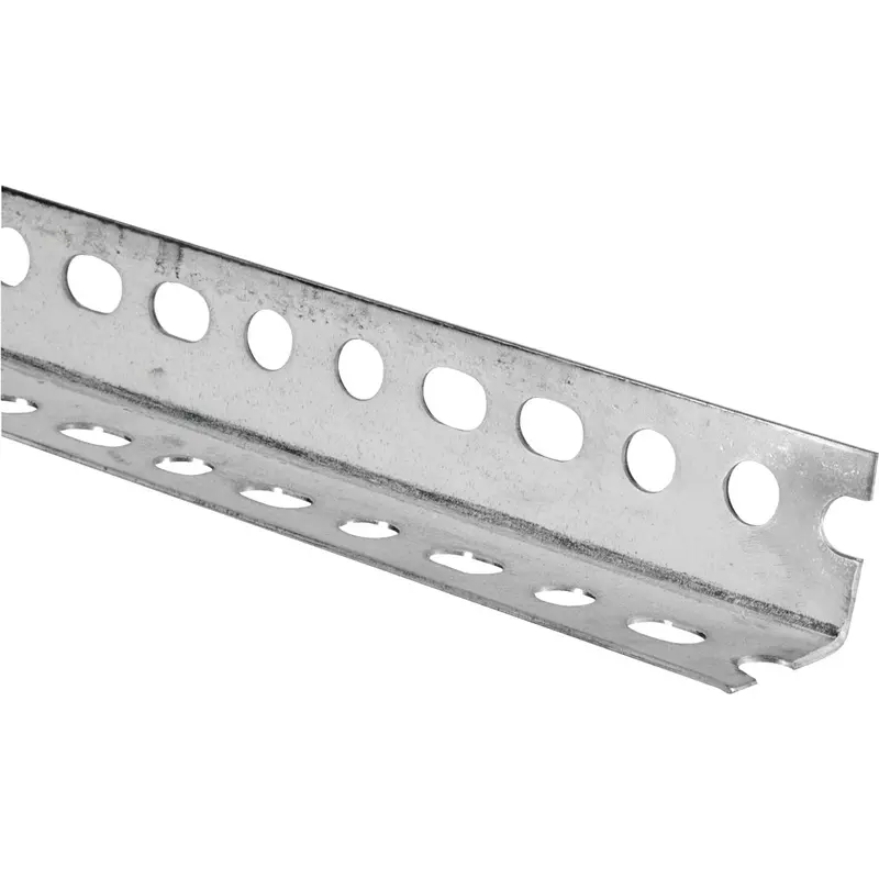 Hillman Galvanized Slotted Angle Bracket – 1-1/2" Width × 8 Feet Length 1