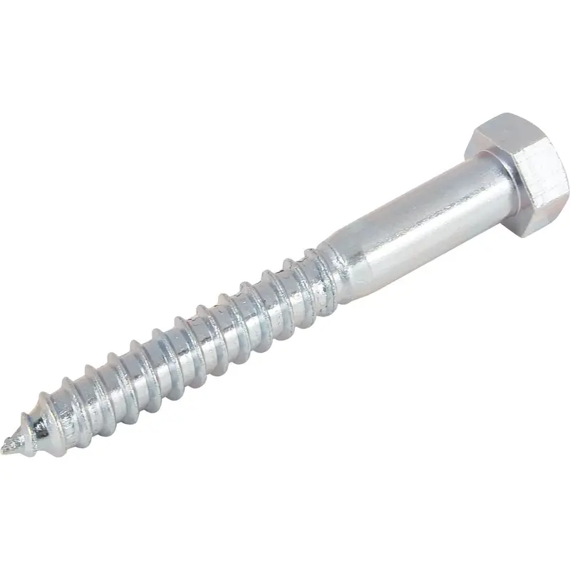 Hillman Zinc-Plated Hex Lag Screws – 1/2" × 2-1/2", 50-Pack 1
