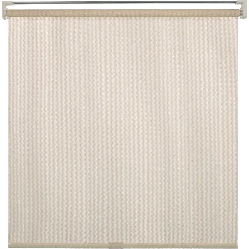 Home Impressions Cordless Ivory Fabric Roller Shade – 36 In. W X 72 In. L, Indoor/Outdoor Use 1
