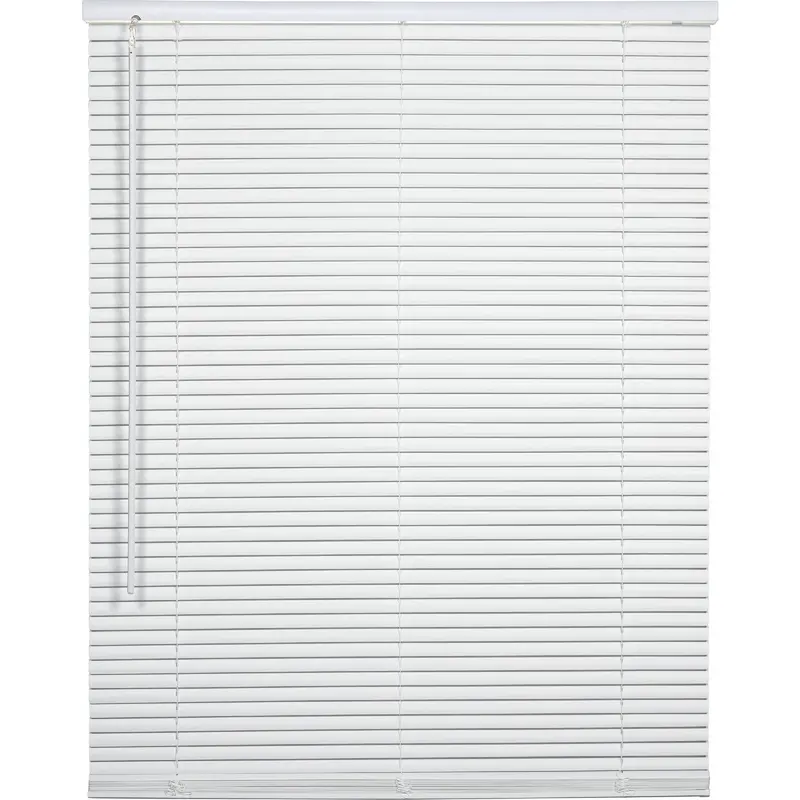 Home Impressions Cordless Mini Blind – 19" X 64" X 1" White Vinyl Light Filtering Shade 1