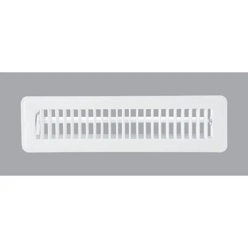 Home Impressions White Steel Floor Register – 2-1/4" X 12" 1