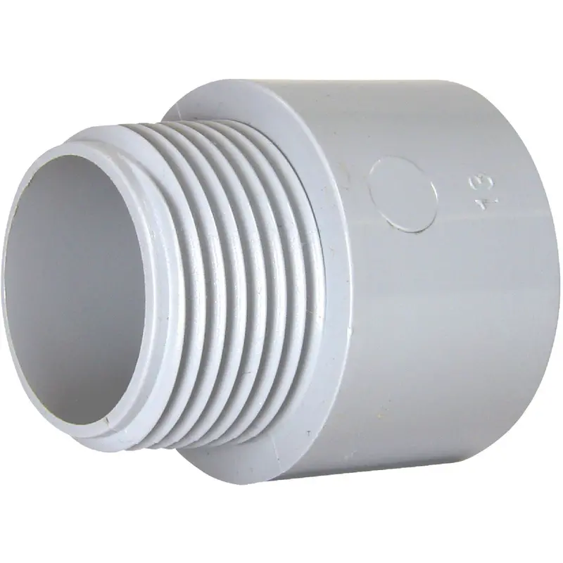 Ipex Kraloy Pvc Terminal Adapter – 1" Hub To Male Pipe Thread 1