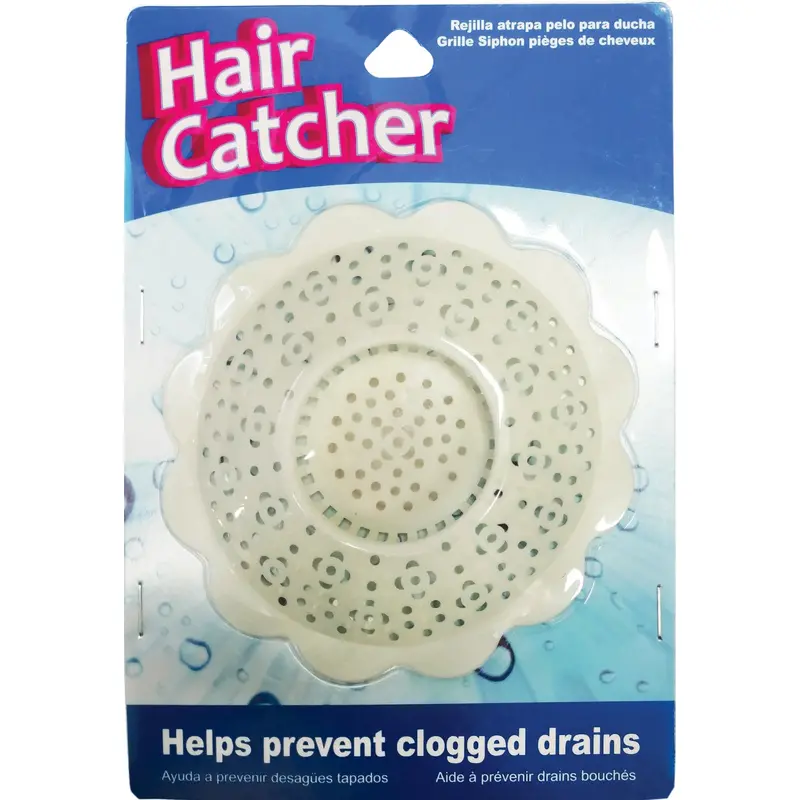 Jacent Standard Tub Drain Strainer – White Plastic Pop-Up Assembly 1