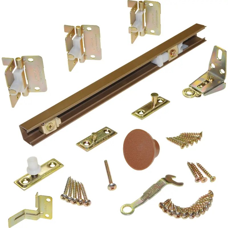 Johnson Hardware Folding Door Track Kit – 36-Inch Two-Door Sliding System 1