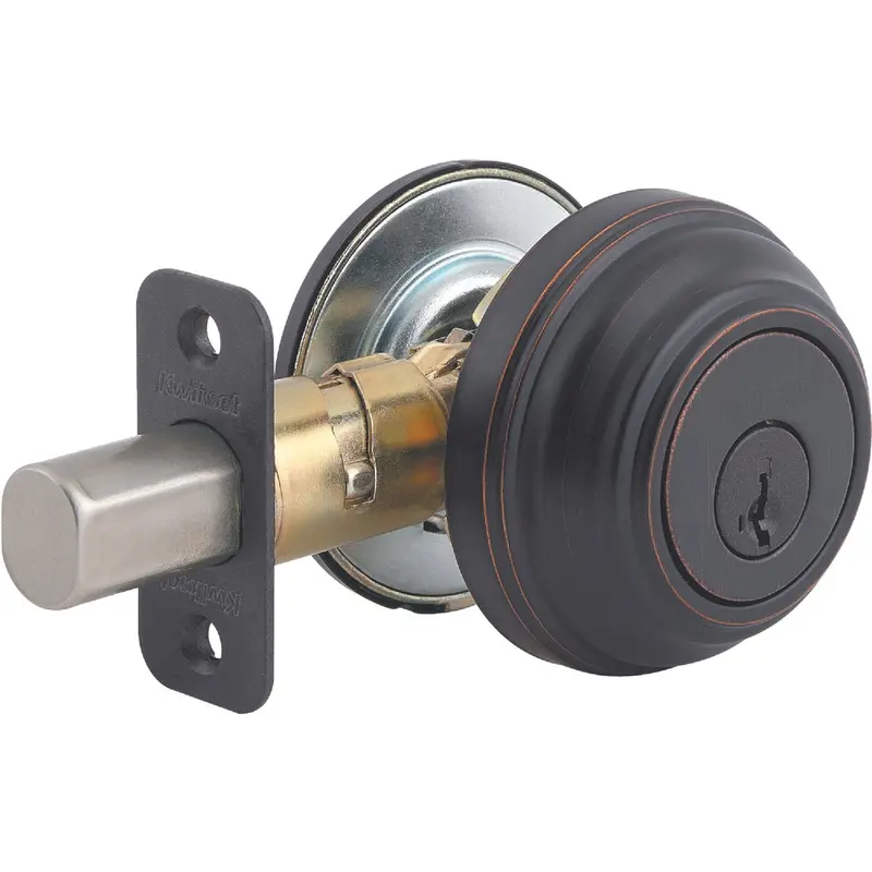 Kwikset Signature Series Deadbolt – Venetian Bronze, Single-Cylinder Security Lock 1