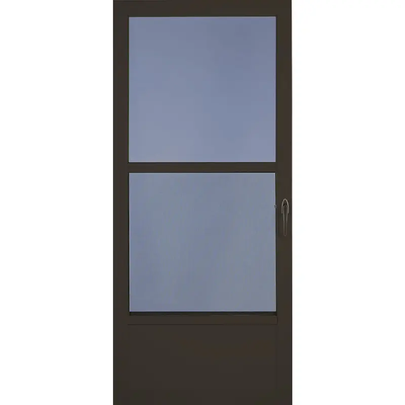 Larson Classic Aluminum Storm Door – 36 In W × 81 In H, Brown Self-Storing Design 1