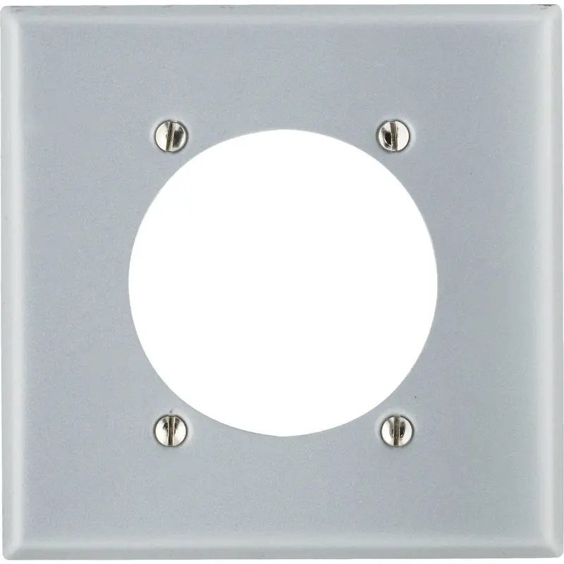 Leviton 2-Gang Steel Wall Plate For Dryer And Range Outlets 1