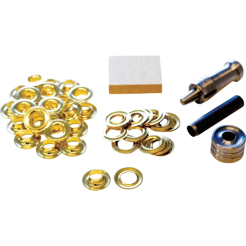 Lord & Hodge 3/8-Inch Brass Grommet Installation Kit For Fabric And Leather 1