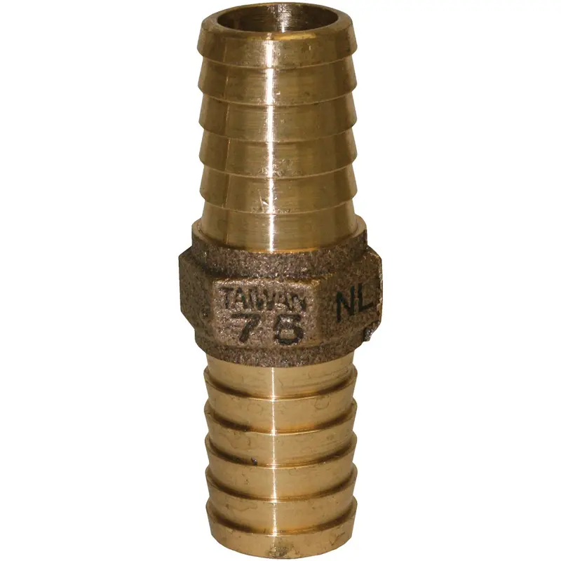 Low-Lead Brass 1-1/4" Hose Barb Insert Coupling – Merrill Brand 1