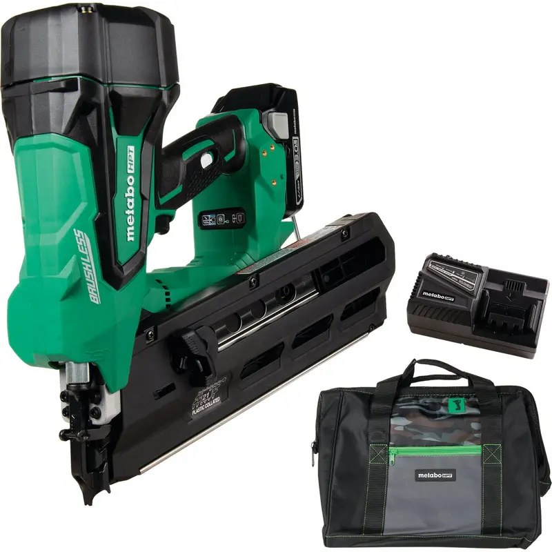 Metabo Hpt 18V Brushless Cordless Framing Nailer – 21° Plastic Collated Kit 1