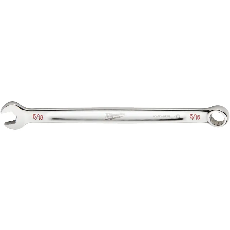 Milwaukee 5/16" 12-Point Combination Wrench – Standard Profile, Forged Steel 1