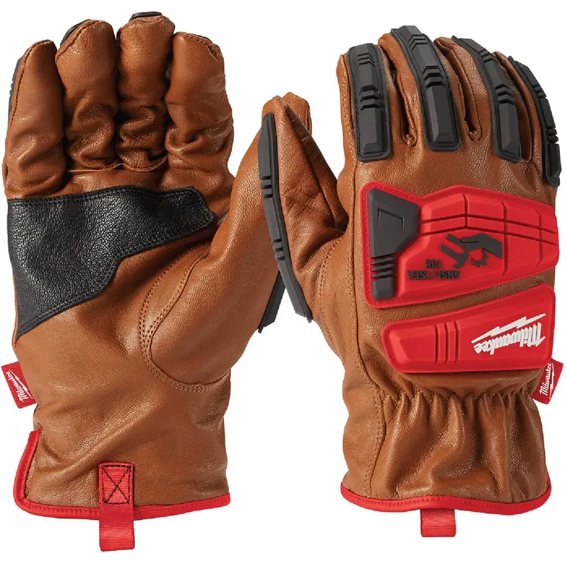 Milwaukee Impact-Cut Level 3 Work Gloves – Medium, Unisex, Goatskin Leather 1