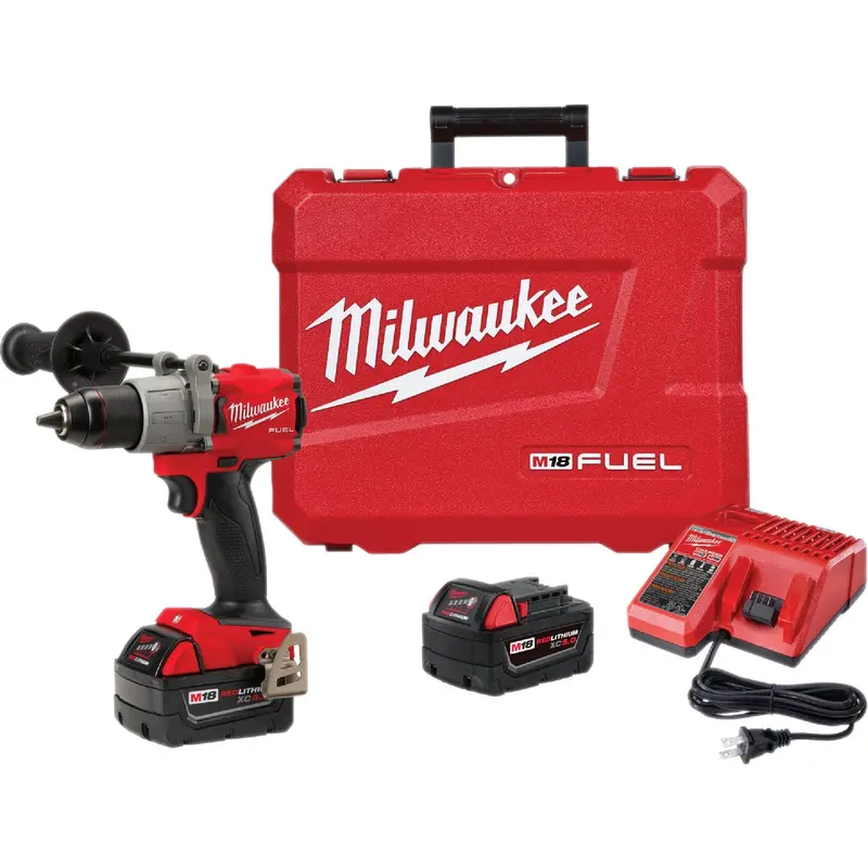 Milwaukee M18 Fuel 18V Brushless Hammer Drill Kit – Xc Battery Included 1
