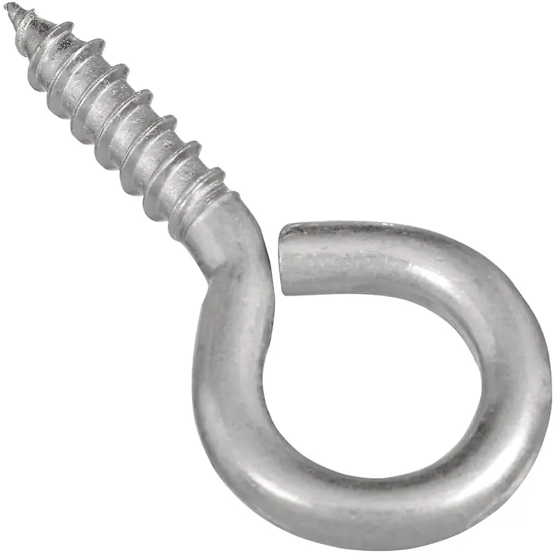 National Zinc-Coated Screw Eye – #4 Size, Large Duty (3 Count) 1